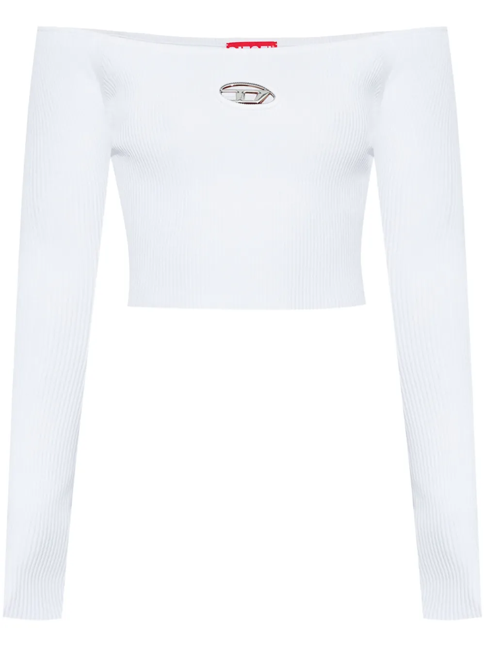 Diesel M-Vera-Ls gebreide top Wit