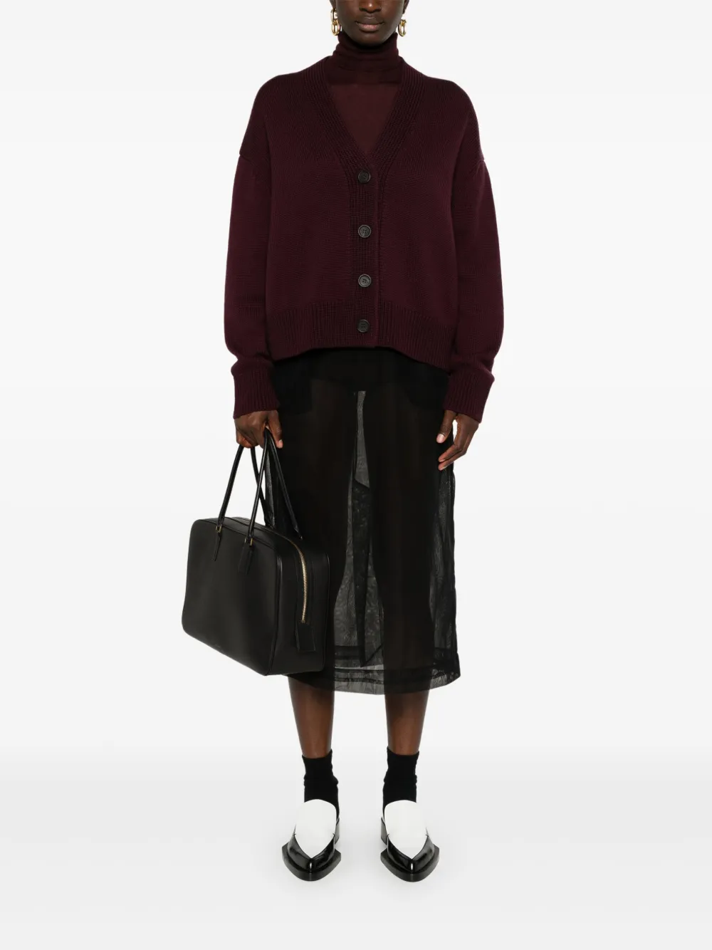 Fabiana Filippi Vest van scheerwol - Rood