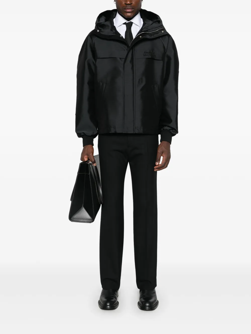 Affordable Alexander McQueen embroidered-logo jacket Men