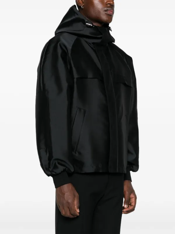 Alexander McQueen embroidered-logo Jacket | Black | FARFETCH JO