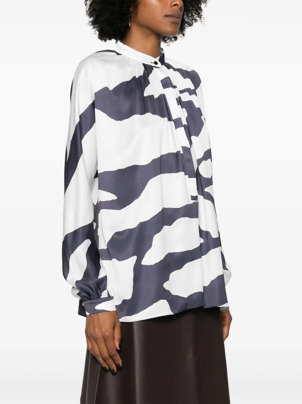 Lanvin Blouse met grafische print Wit