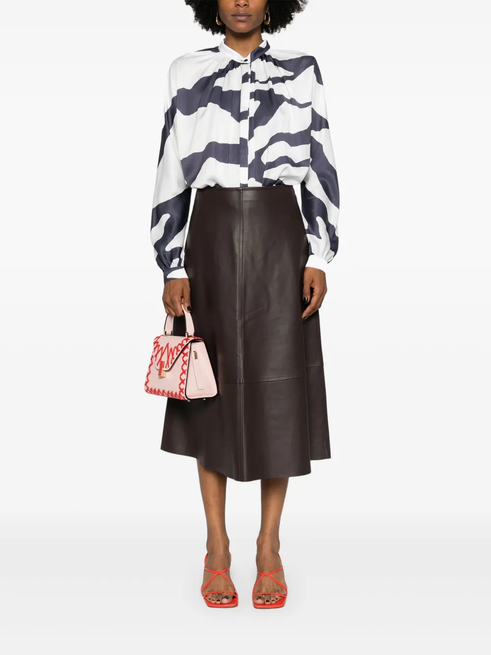 Lanvin Blouse met grafische print - Wit