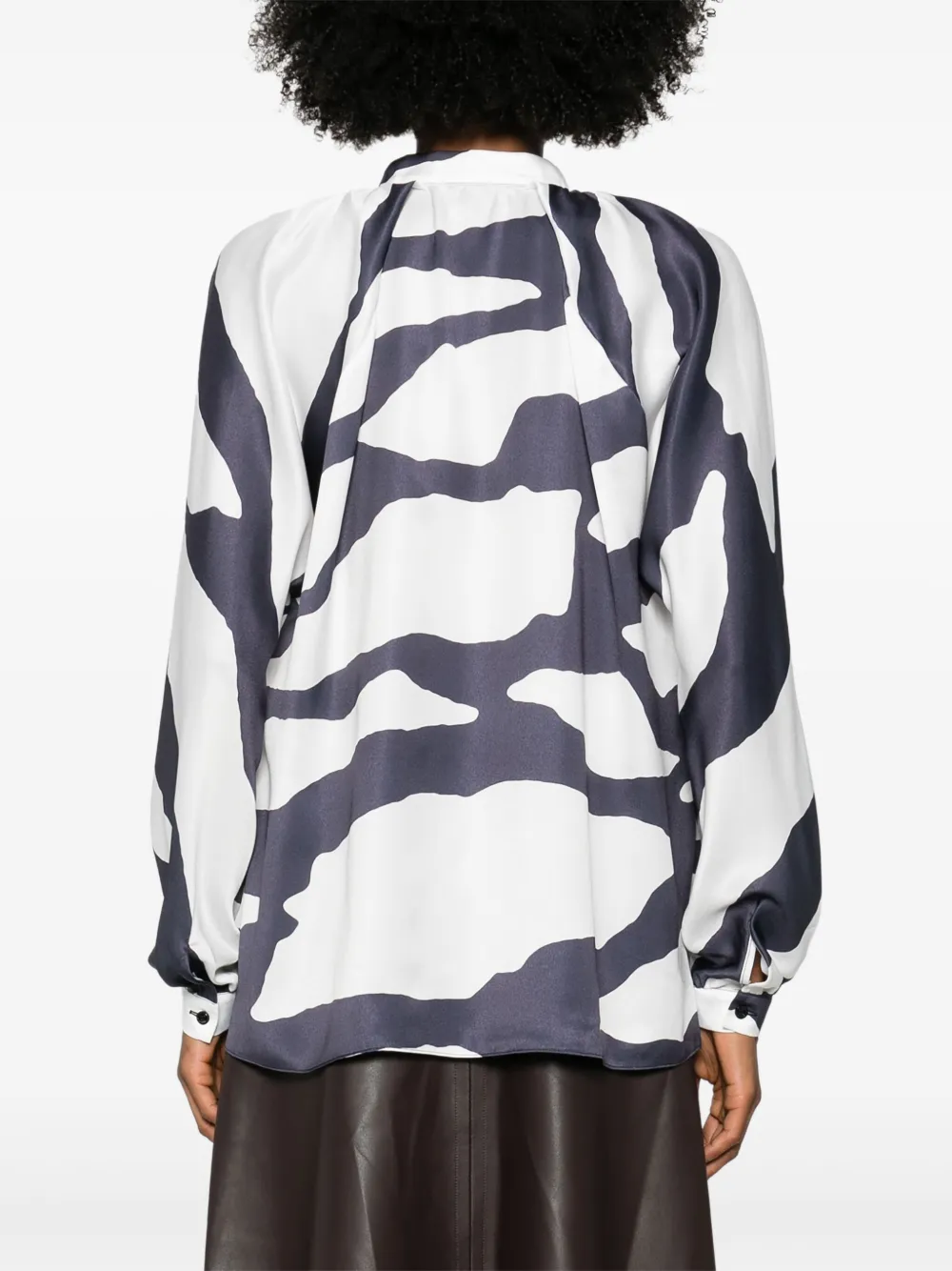 Lanvin Blouse met grafische print Wit