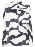 Lanvin graphic-print blouse - White