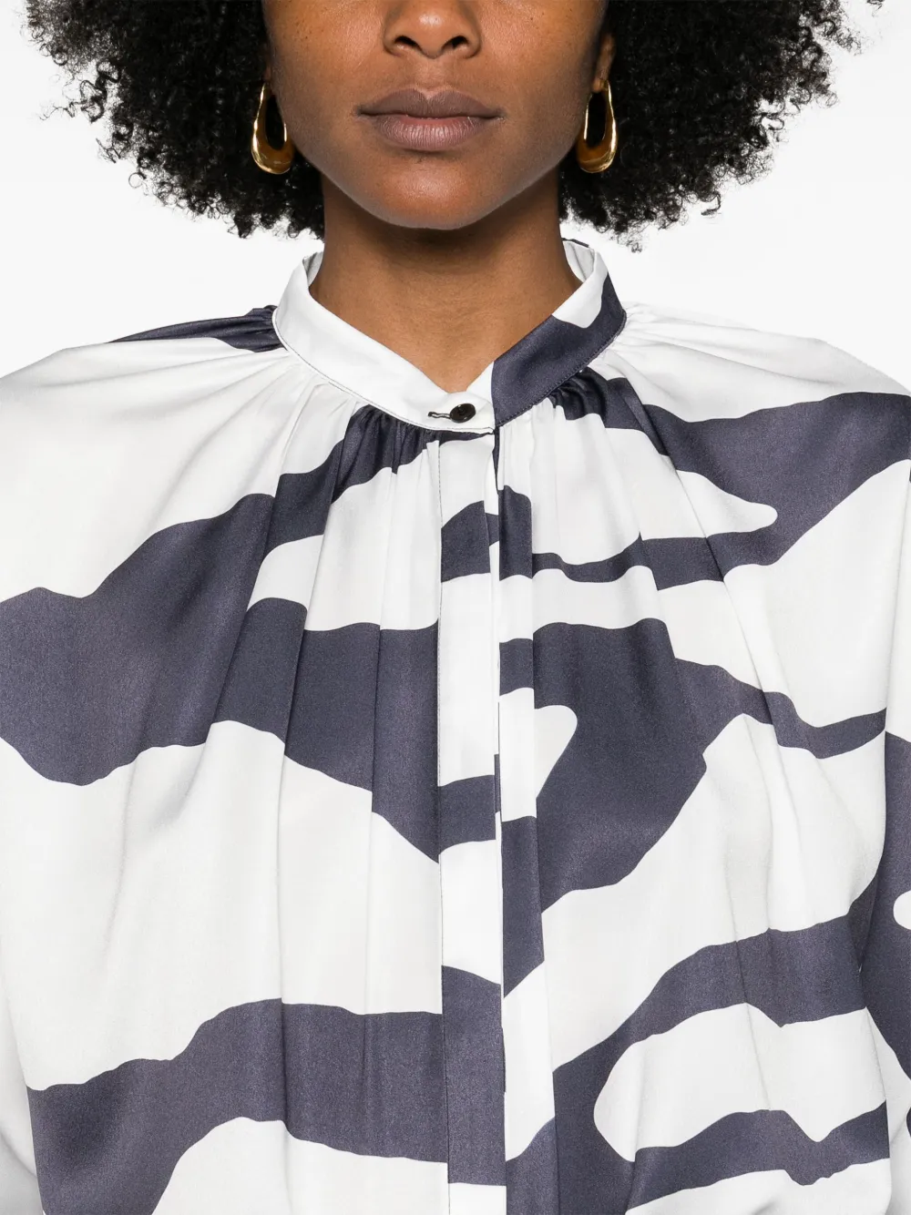 Lanvin Blouse met grafische print Wit