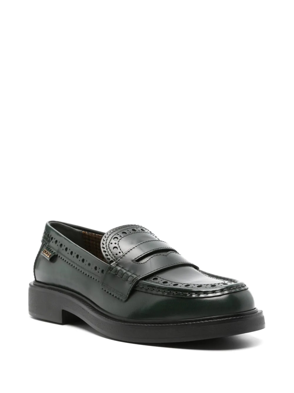 Tod's leather loafers - Groen