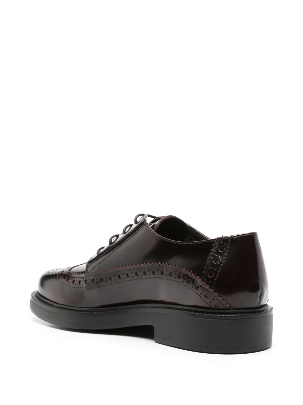 Tod's logo-tag brogues Red