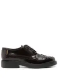 Tod's logo-tag brogues - Red
