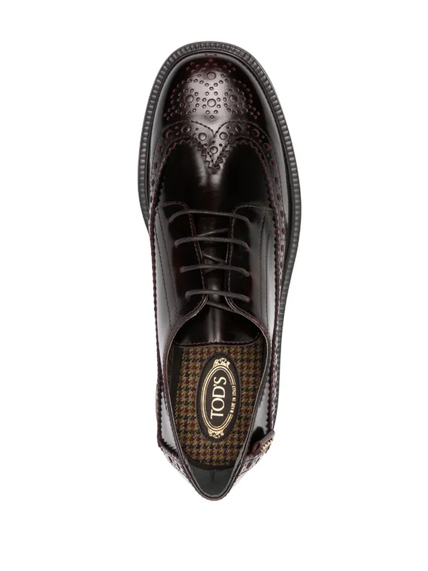 Tod's ブローグシューズ | レッド | FARFETCH JP