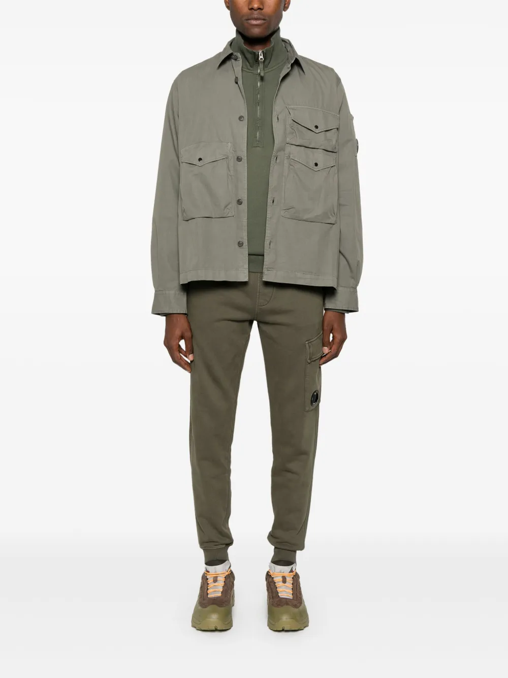 C.P. Company gabardine buttoned shirt - Groen