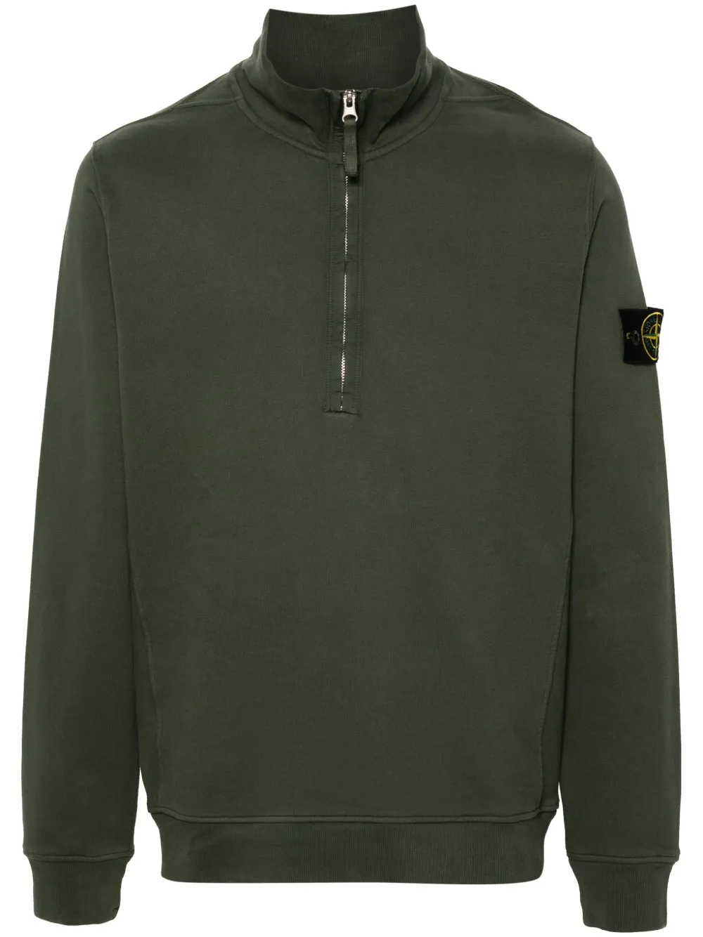 Stone Island Sweater met Compass-logopatch Groen