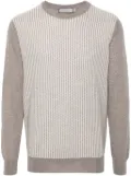 Canali geometric-pattern sweater - Neutrals