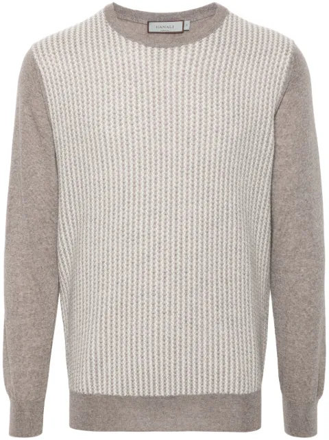 Canali geometric-pattern sweater