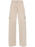PAIGE logo-patch straight jeans - Neutrals