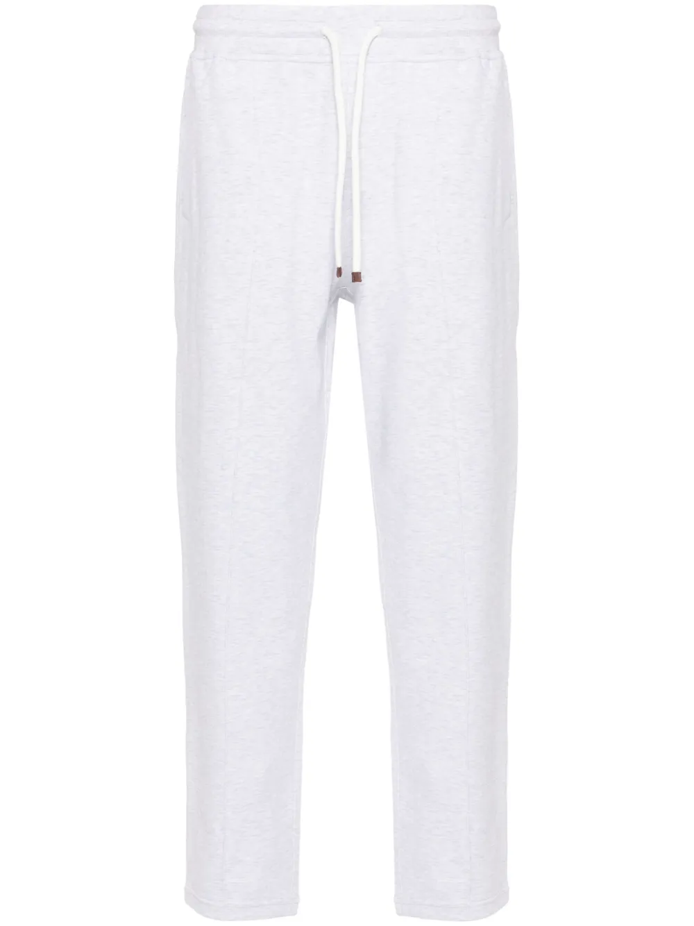 Brunello Cucinelli drawstring mélange track pants | Grey | Image 1