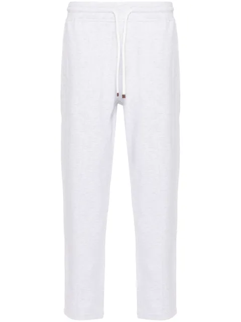 Brunello Cucinelli drawstring mélange track pants