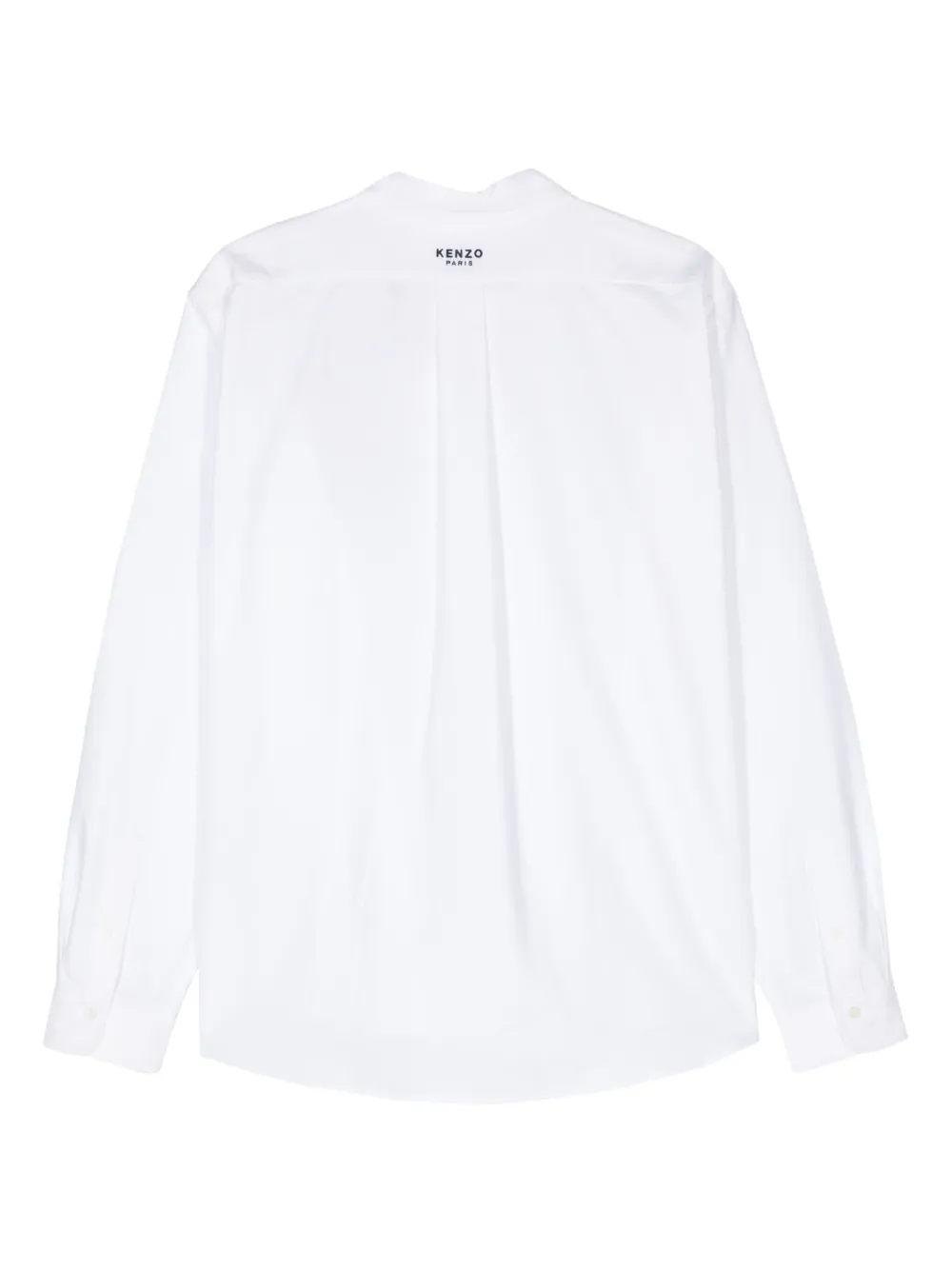 Kenzo Boke Flower-embroidered cotton shirt - Wit
