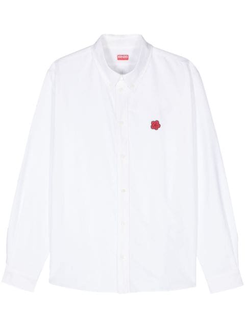 Kenzo Boke Flower-embroidered cotton shirt