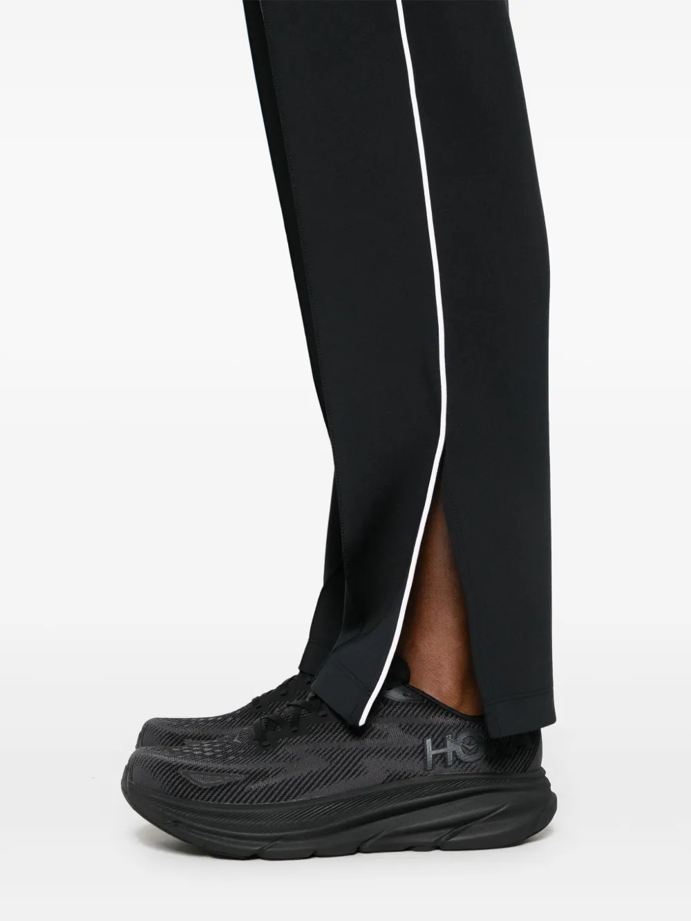 Shop Moncler Logo-patch Track Pants In Black