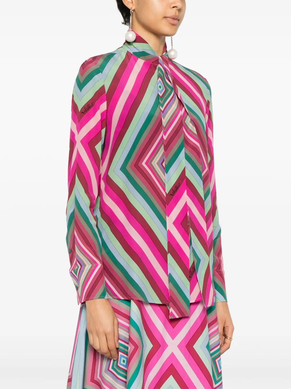 Valentino Garavani Zijden blouse Roze
