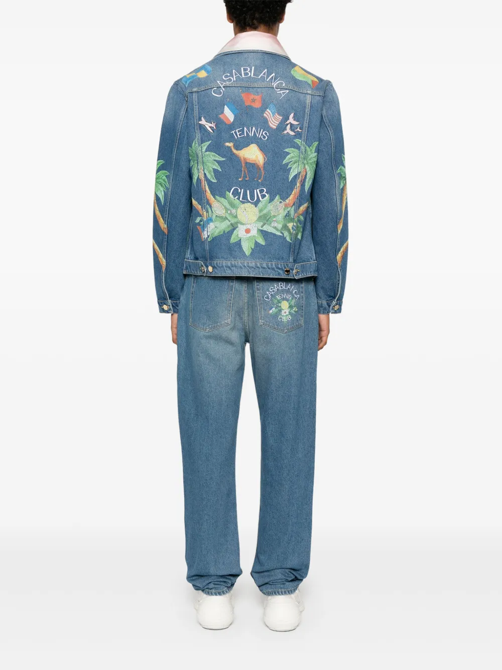 Casablanca Jeans met GG-jacquard - Blauw