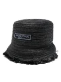Jacquemus interwoven bucket hat - Black