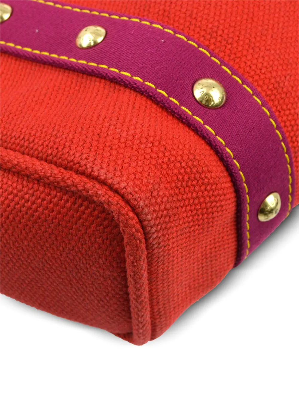 Pre-owned Louis Vuitton 2005 Antigua Cabas Mm Tote Bag In Red