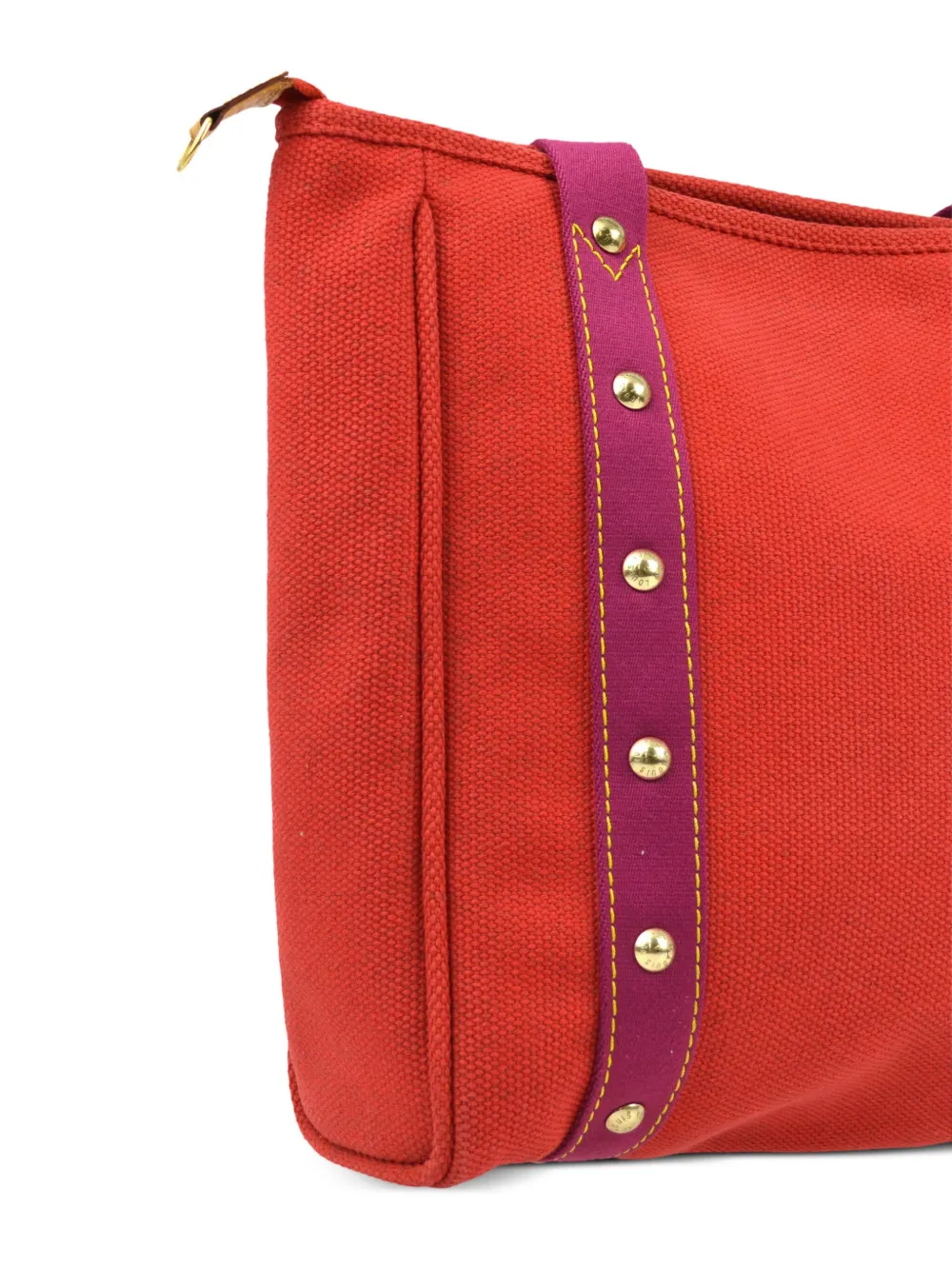 Pre-owned Louis Vuitton 2005 Antigua Cabas Mm Tote Bag In Red