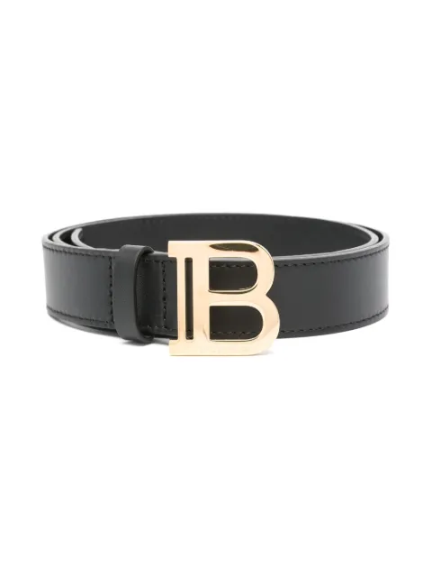 Balmain Kids logo-buckle belt