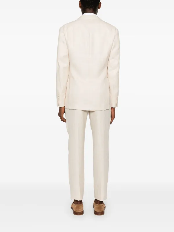Brunello Cucinelli シングルスーツ | ニュートラル | FARFETCH JP