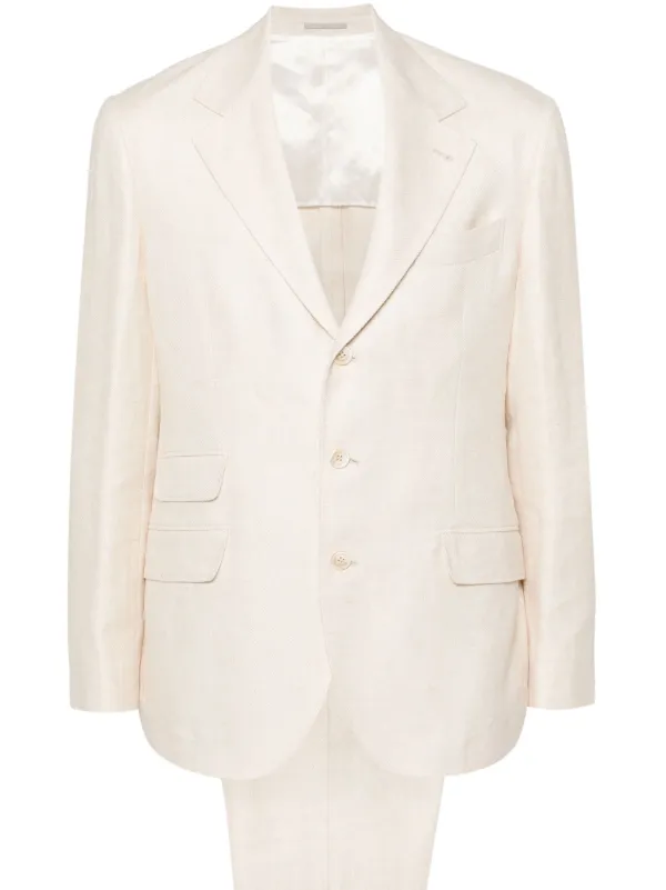 ジャケット BRUNELLO CUCINELLI Single-breasted blazer White MH1267332 14628490_22903355_600.jpg