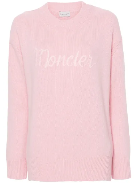 Moncler suéter con logo bordado