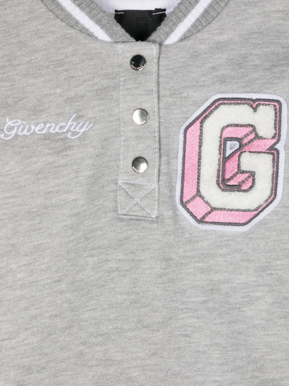 Givenchy Kids Jurk met logopatch Grijs
