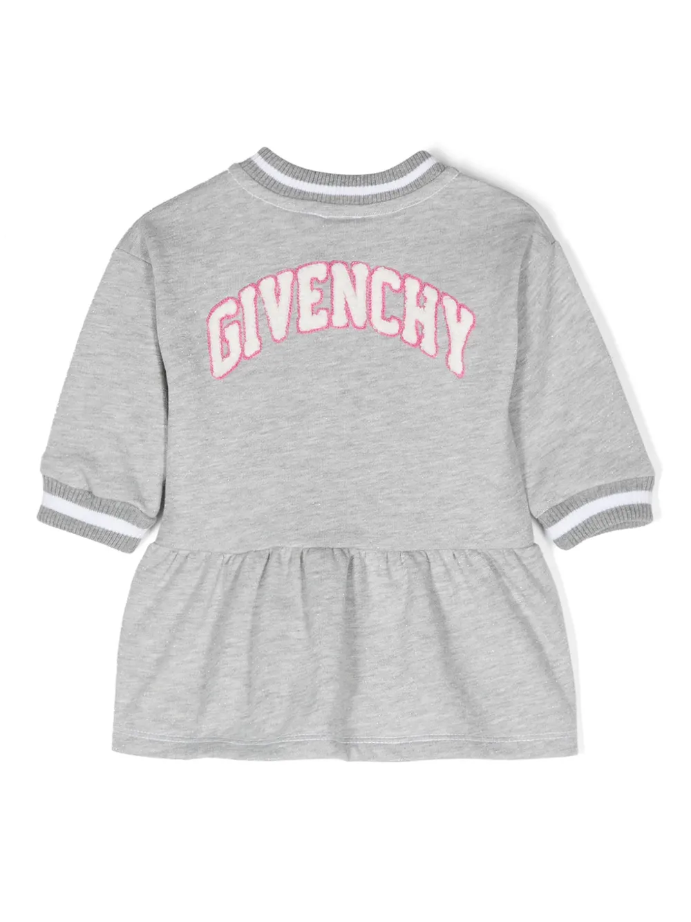 Givenchy Kids Jurk met logopatch - Grijs