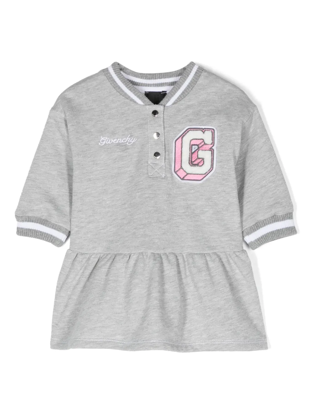 GANNI logo-patch dress Women
