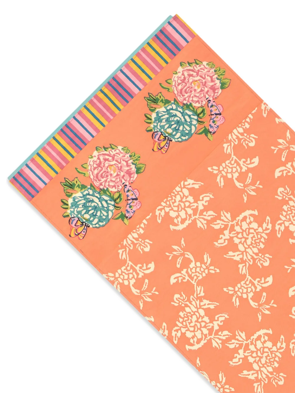 Lisa Corti Kandem Queen Peach Runner (50x150cm) In Orange
