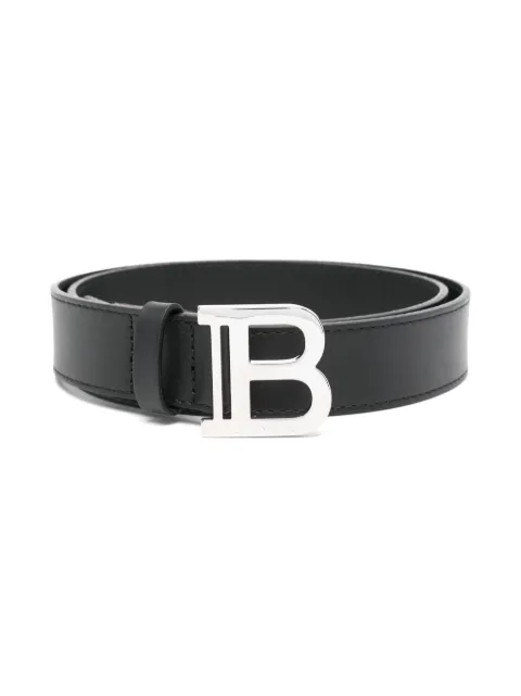 Balmain Kids logo-buckle belt