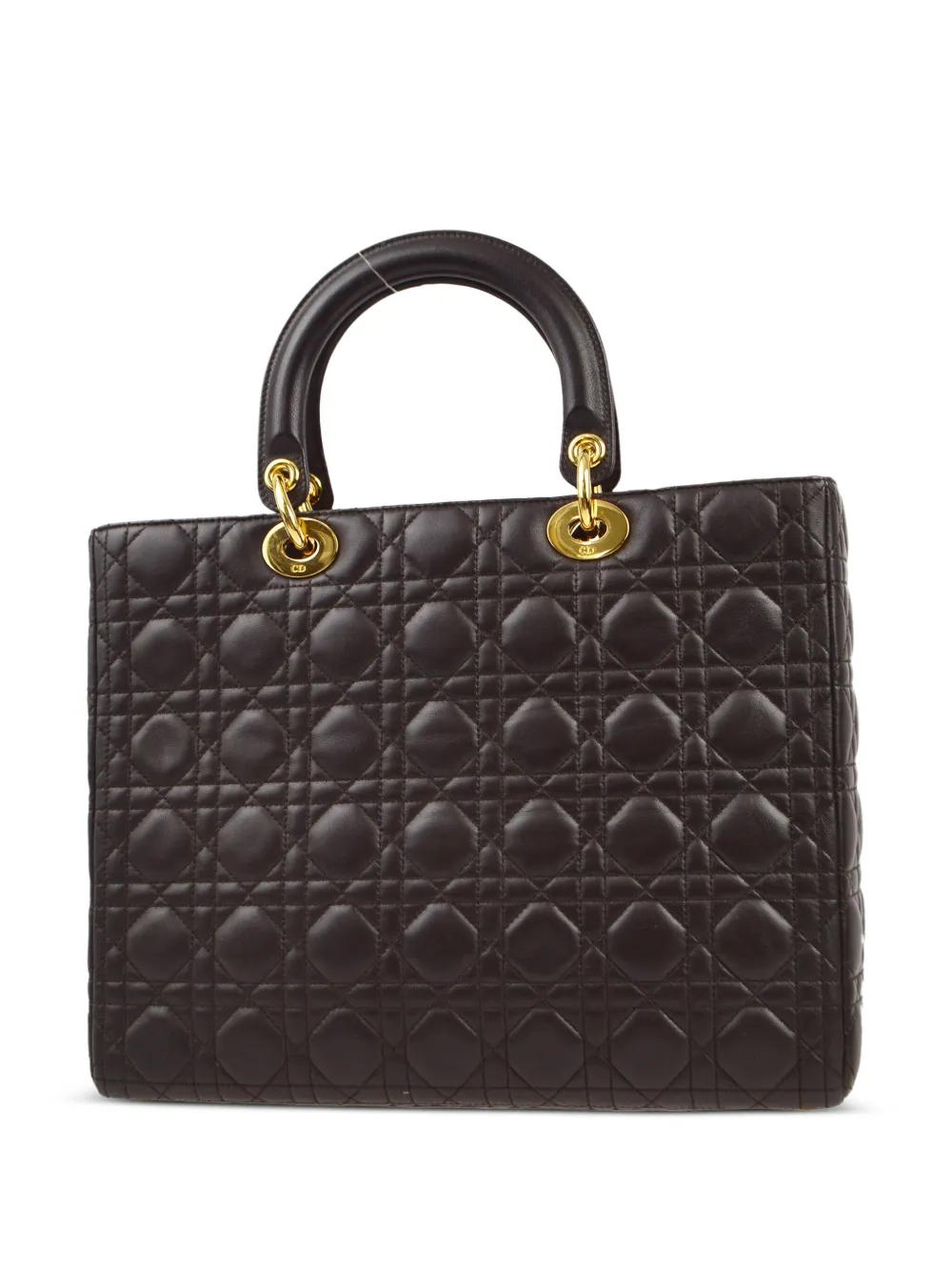 Christian Dior Pre-Owned 1997 Cannage Lady Dior handtas - Zwart