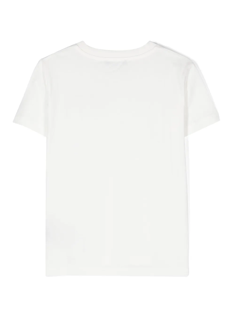 balmainkids Balmain Kids T-shirt met logopatch - Wit