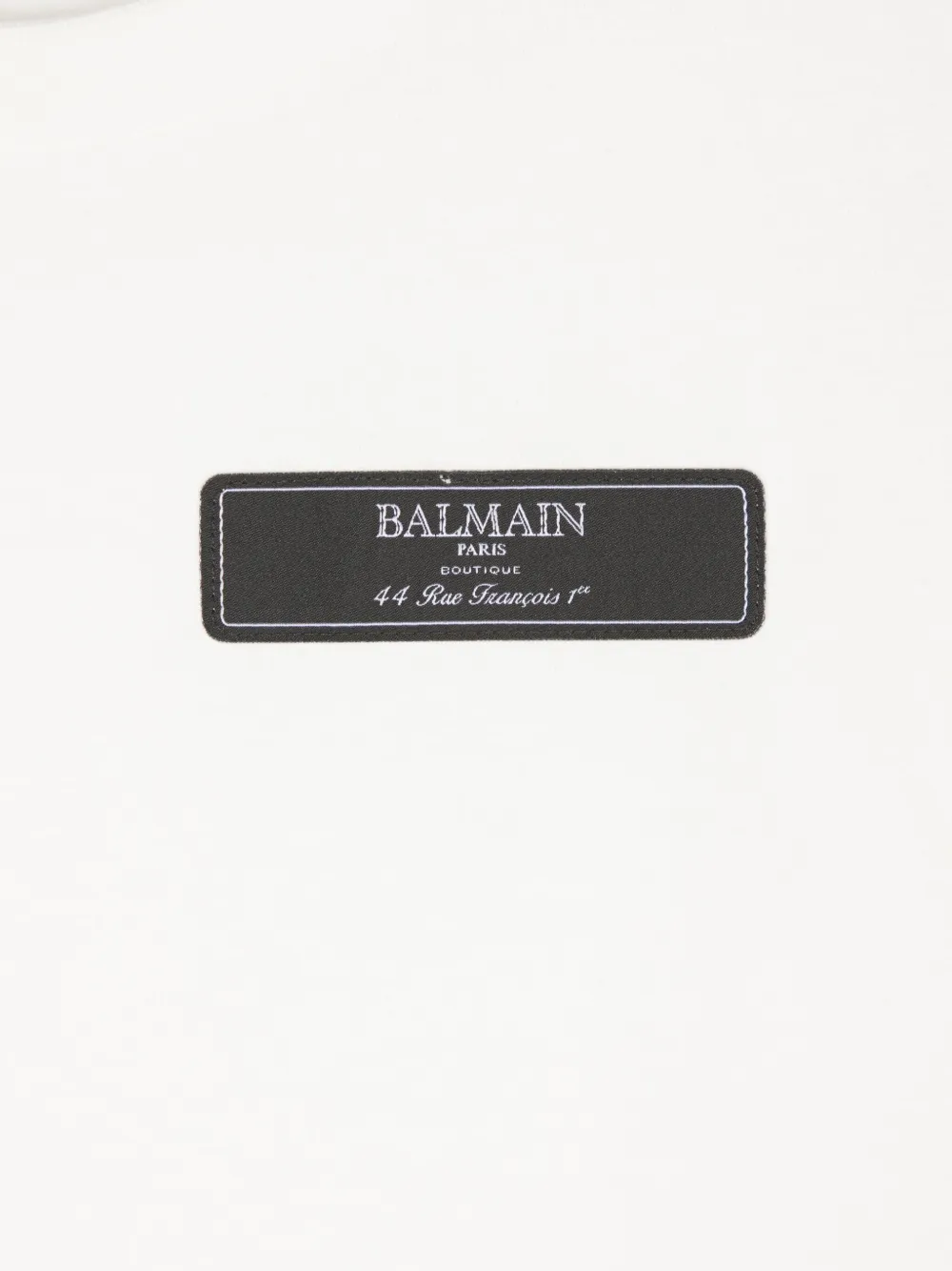 BALMAIN LOGO-PATCH T-SHIRT