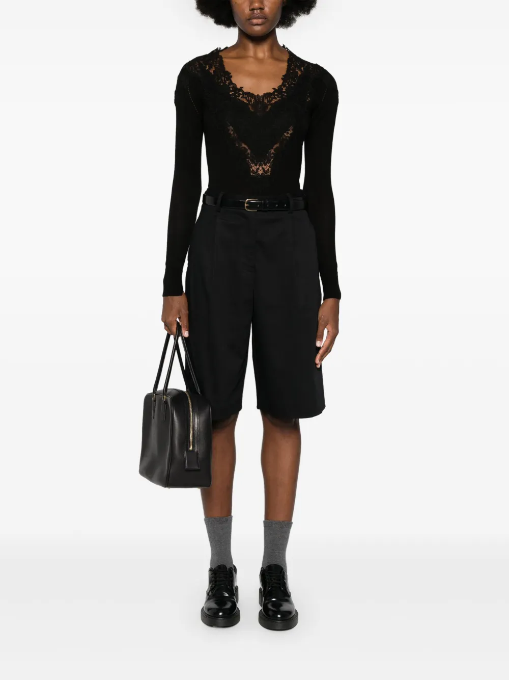 Cheap Lanvin panelled knitted top Women
