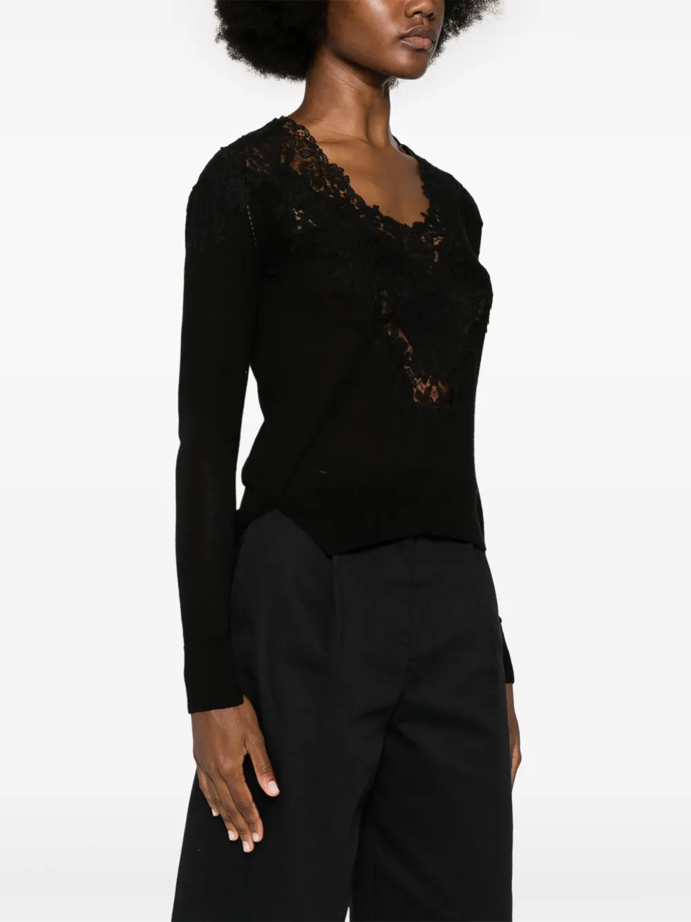 Cheap Lanvin panelled knitted top Women