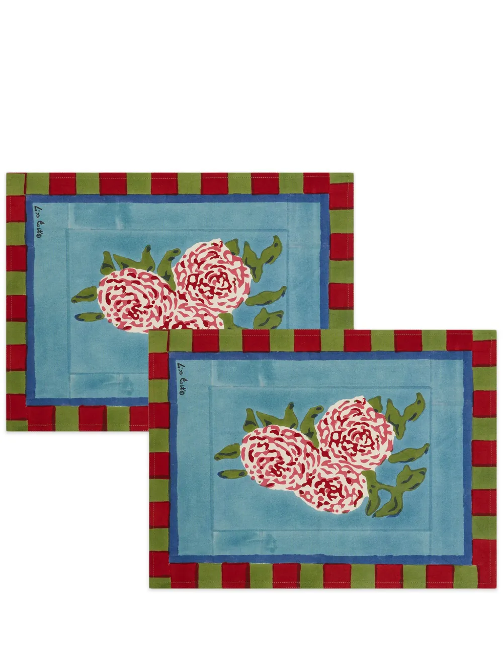 Lisa Corti American Mat placemat (set of two) - Blue