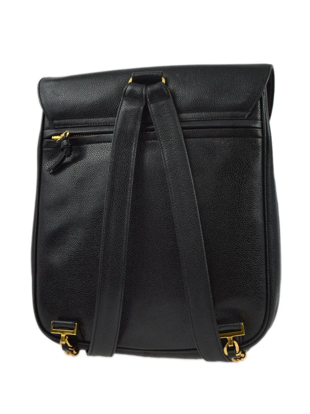 CHANEL Pre-Owned 1995 rugzak met CC-draaislot - Zwart