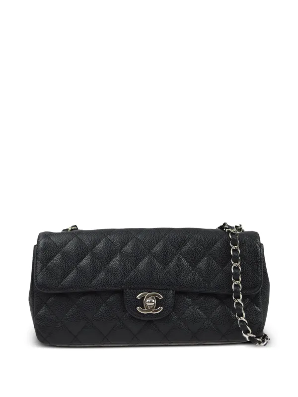 【中古】 CHANEL Pre-Owned FARFETCH | Black | Bag Shoulder West East 2007 トートバッグ