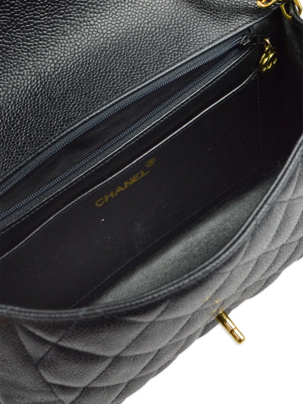 Pre-owned Chanel 1995 Medium Diana Shoulder Bag In Black