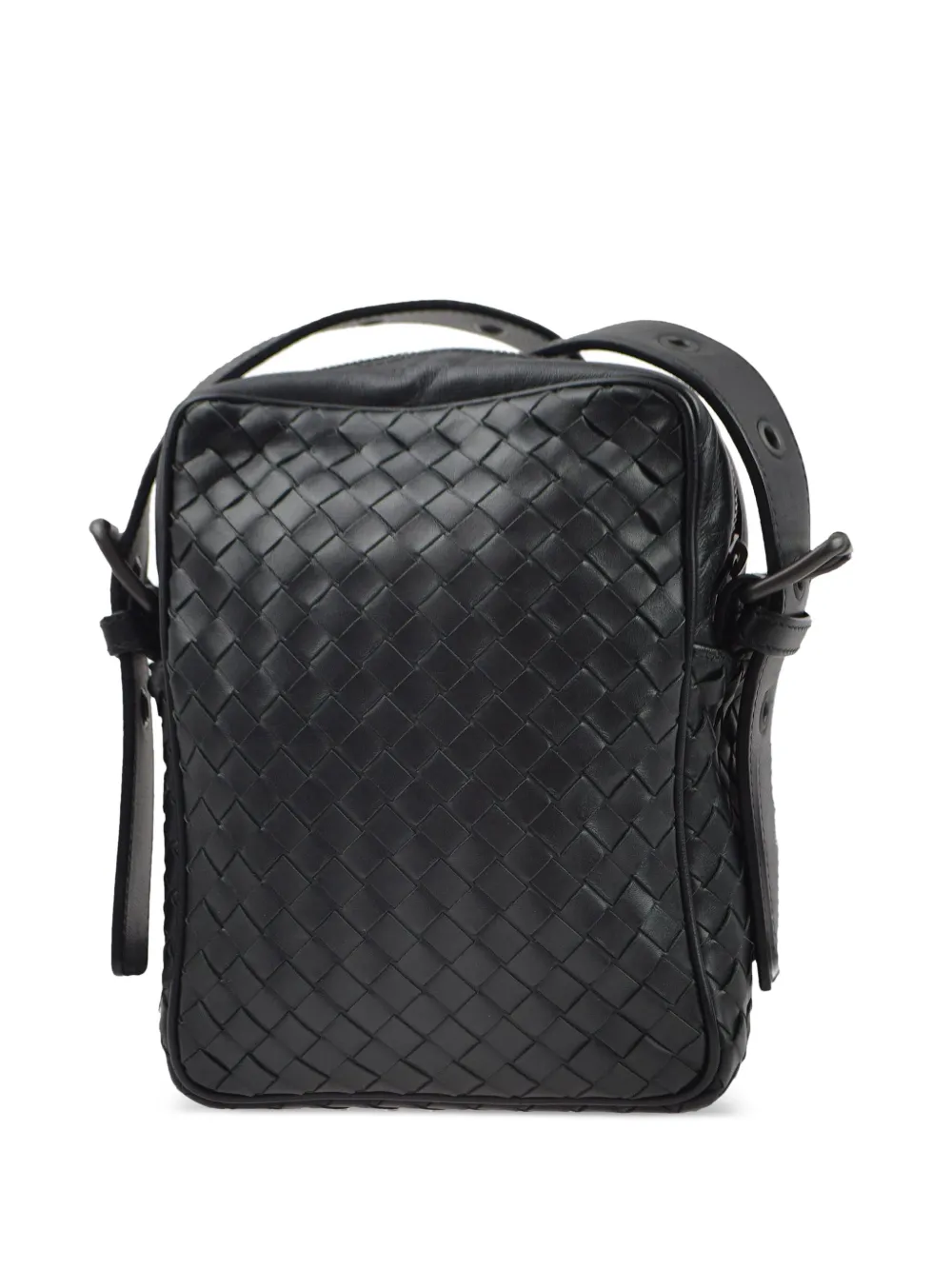 Bottega Veneta Pre-Owned 1990-2000 Intrecciato schoudertas - Zwart