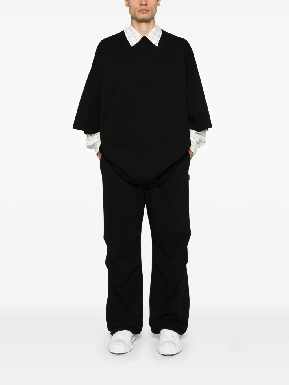 MM6 Maison Margiela X Salomon Pantalon met enkel stiksel - Zwart