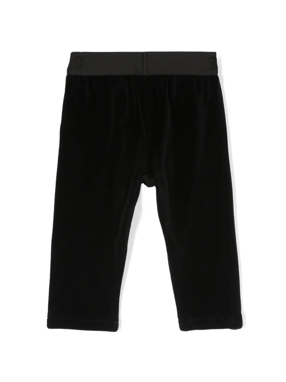 Balmain Kids logo-waistband leggings - Zwart