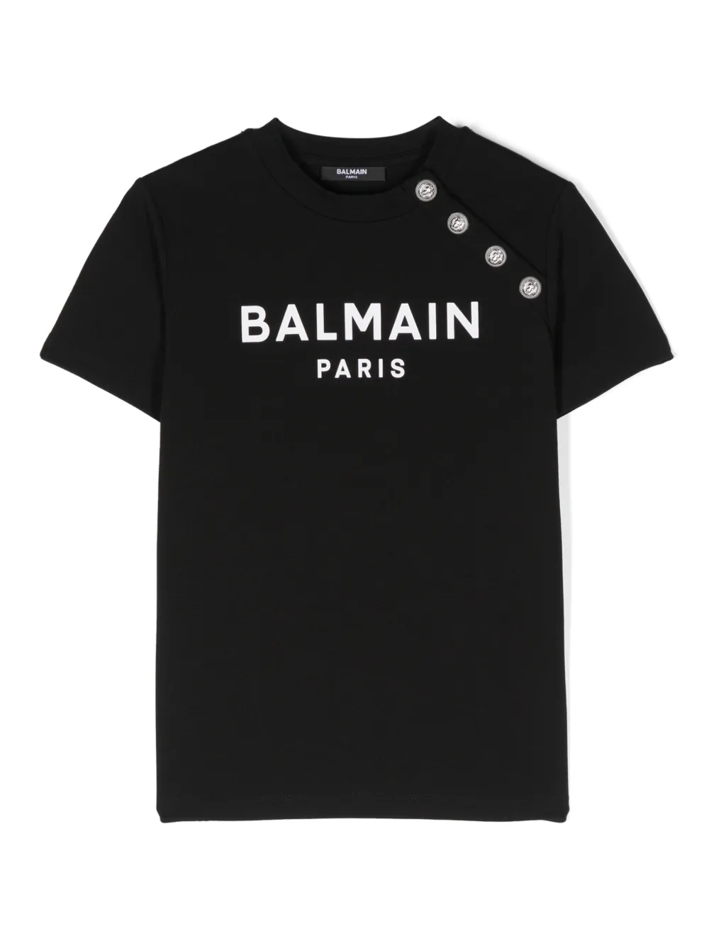 Image 1 of Balmain Kids 로고 프린트 티셔츠